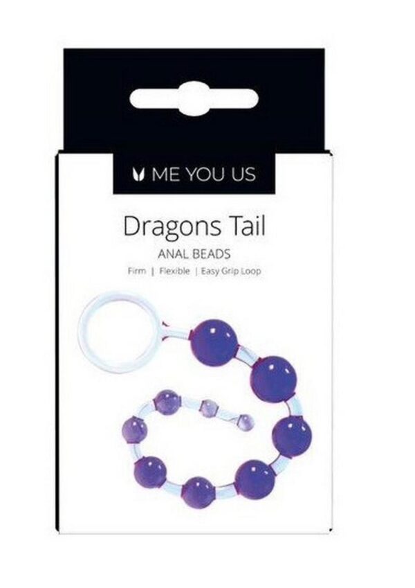ME YOU US Dragons Tail Anal Beads - Violet - Image 3
