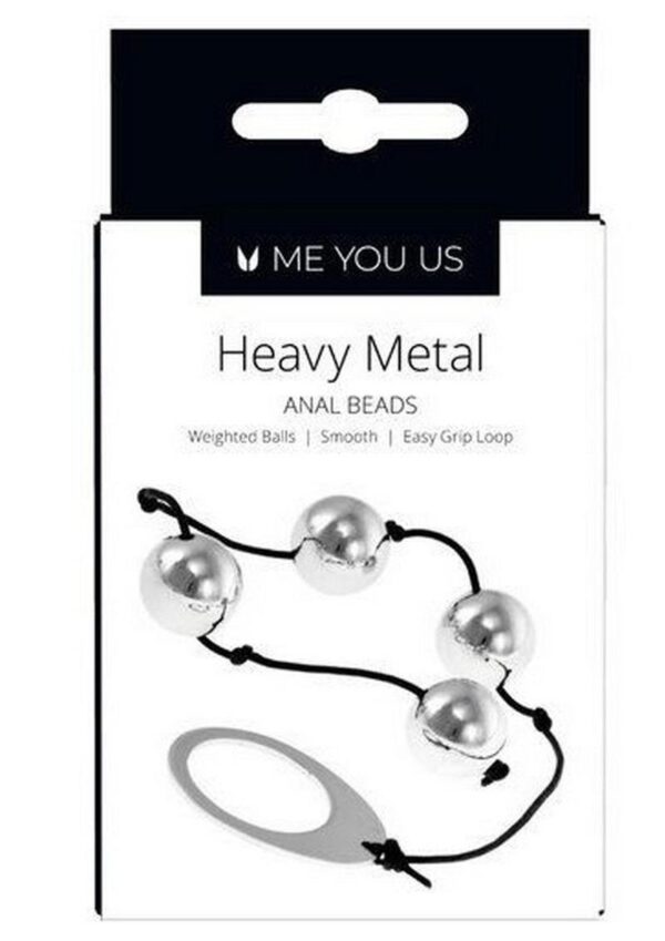 ME YOU US Heavy Metal Anal Beads - Silver - Image 3