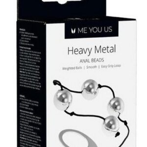 ME YOU US Heavy Metal Anal Beads - Silver