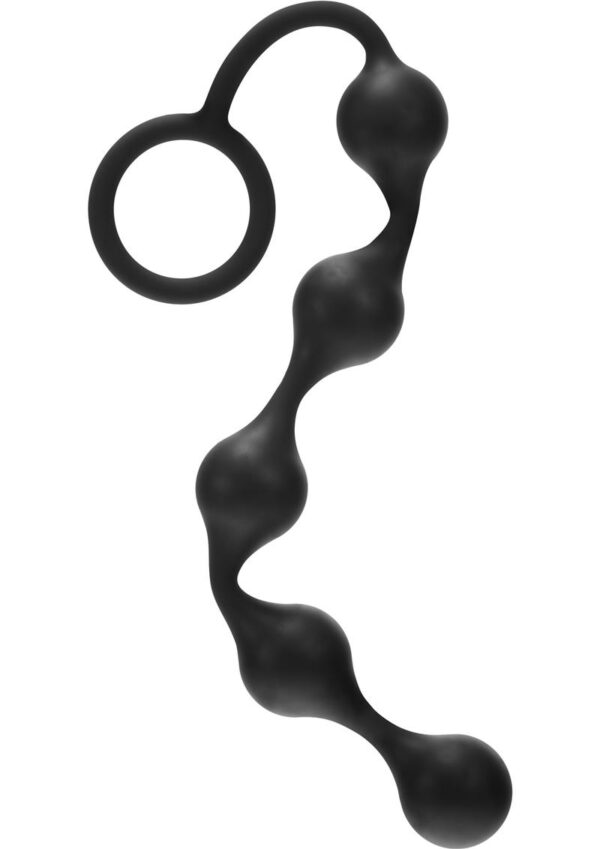 ME YOU US Onyx Silicone Anal Beads - Black - Image 2