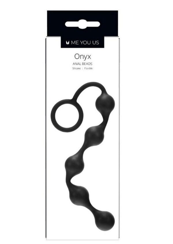 ME YOU US Onyx Silicone Anal Beads - Black - Image 3