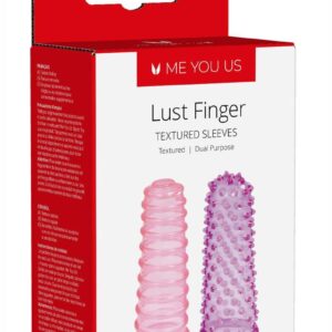 ME YOU US Lust Textured Finger Sleeves - Pink/Purple