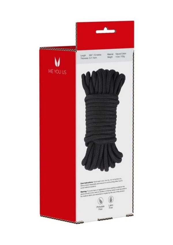 ME YOU US Tie Me Up Rope 10m - Black - Image 4