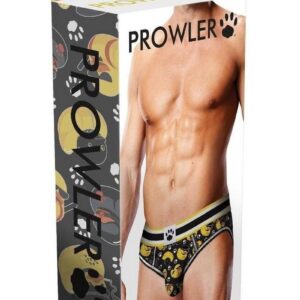 Prowler BDSM Rubber Ducks Open Brief - Large - Black/Yellow