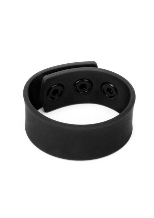 Prowler RED Silicone Cock Strap - Black - Image 4