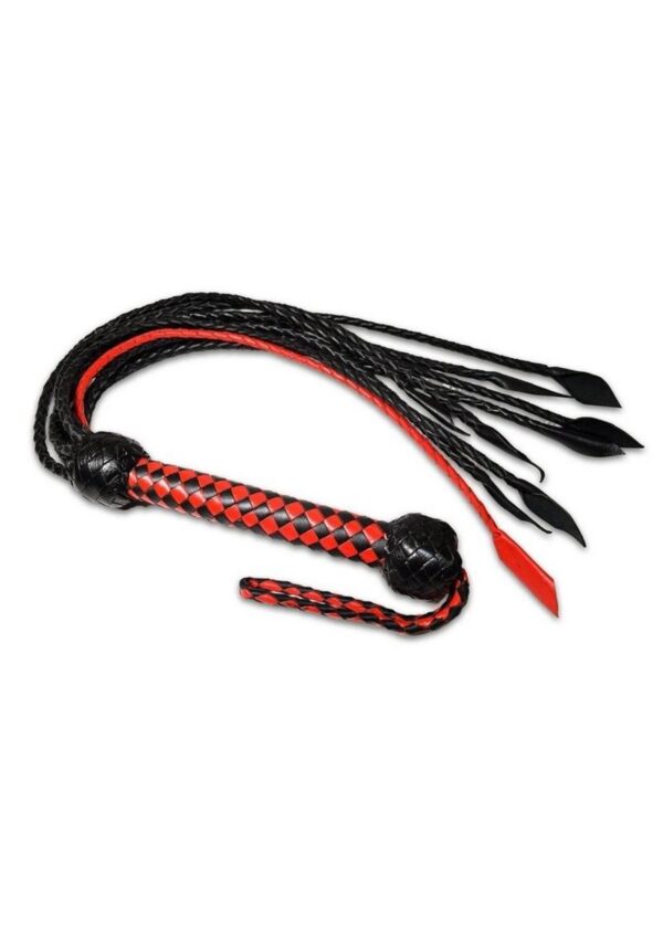 Prowler RED Short Handle Flogger - Red/Black - Image 2