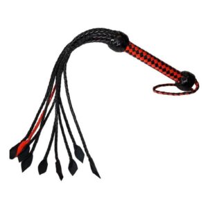 Prowler RED Short Handle Flogger - Red/Black