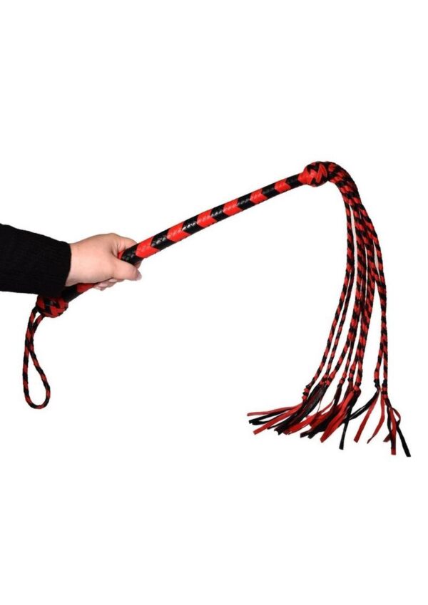 Prowler RED Long Handle Flogger - Red/Black - Image 4