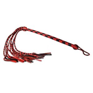 Prowler RED Long Handle Flogger - Red/Black