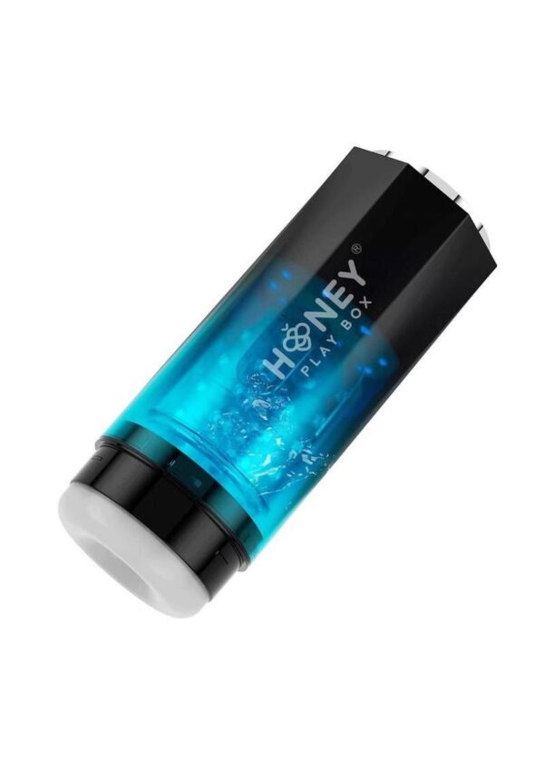 Adrian Waterproof Automatic Rechargeable Male Masturbator - Blue - Image 2