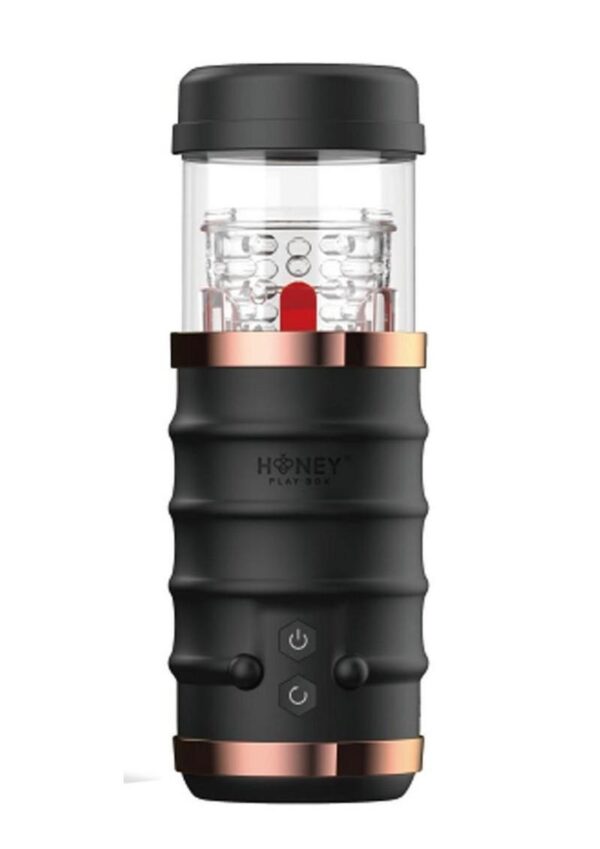 Warrior Auto Thrusting Stroker Automatic Male Masturbator - Black - Image 2
