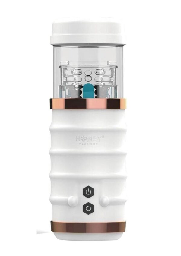 Warrior Auto Thrusting Stroker Automatic Male Masturbator - White - Image 2