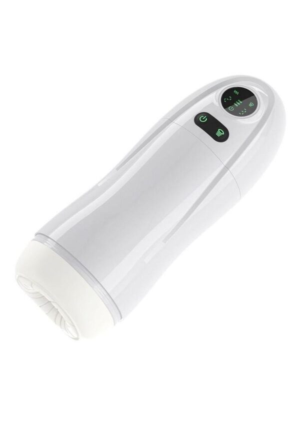 Kai 2 Automatic Sucking Vibrating Rechargeable Male Masturbator - White/Black - Image 3