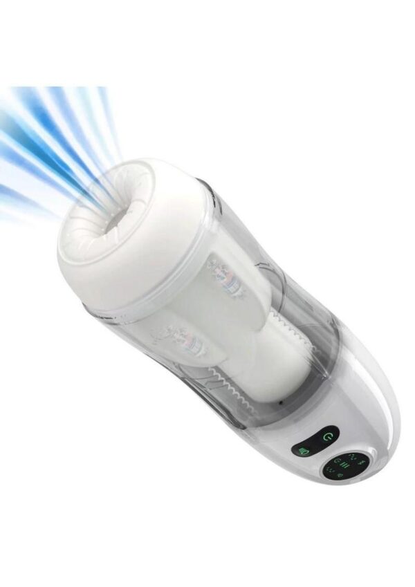 Kai 2 Automatic Sucking Vibrating Rechargeable Male Masturbator - White/Black - Image 4
