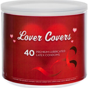 Lover Covers Mixed Lubricated Latex Condoms 40 Each Per Tin Can