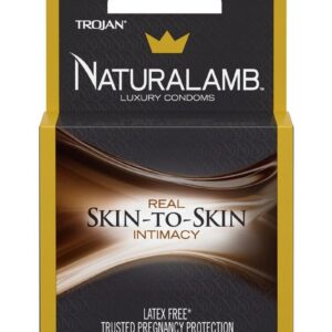 Trojan NaturaLamb Latex Free Luxury Lubricated Condoms (3ct)