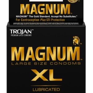 Trojan Magnum XL Lubricated Latex Condoms 3-Pack