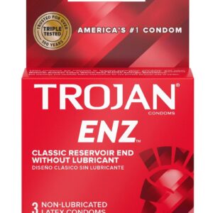 Trojan Condom Regular Non Lubricated 3 Pack
