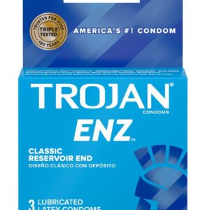 Trojan Condom Enz Lubricated 3 Pack