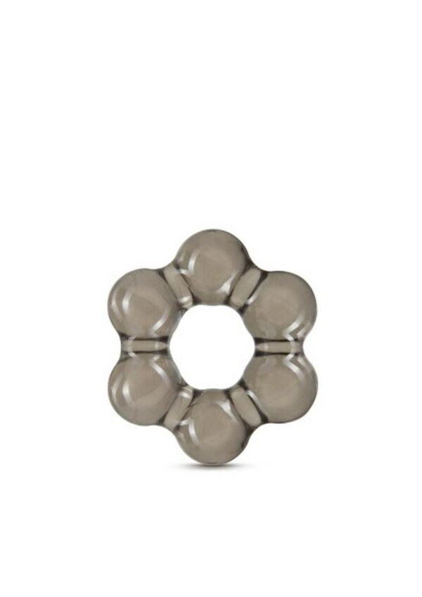 Stay Hard Thick Bead Cock Ring - Black - Image 2