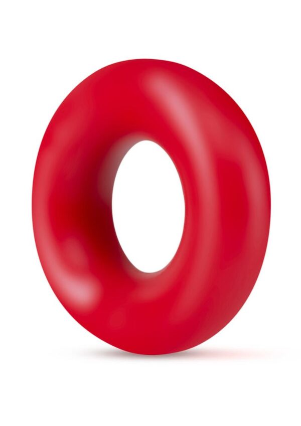 Stay Hard Donut Cock Rings (2 Pack) - Red - Image 2