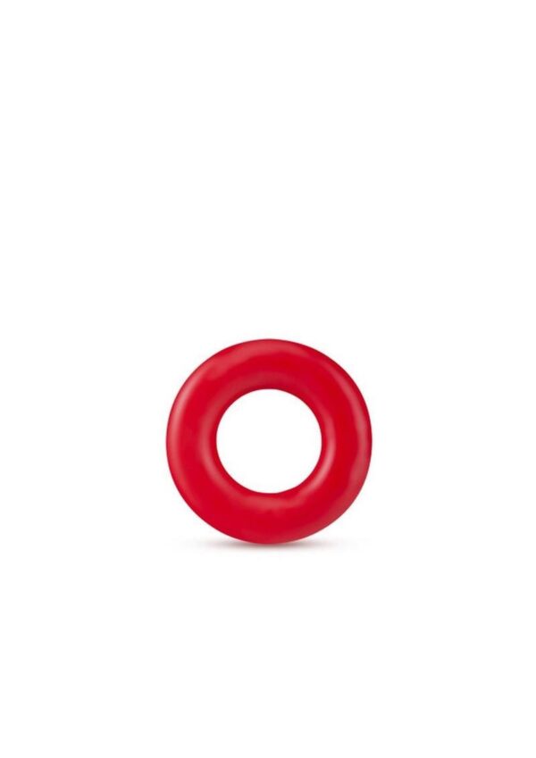 Stay Hard Donut Cock Rings (2 Pack) - Red - Image 3