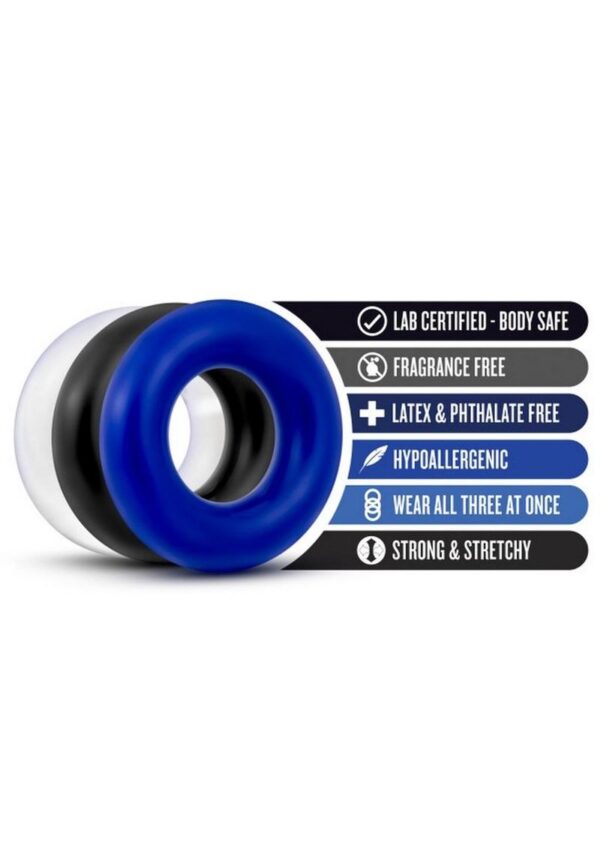 Stay Hard Donut Cock Rings - Assorted - Image 3