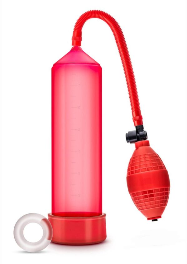 Performance VX101 Male Enhancement Penis Pump 9.5in - Red - Image 2