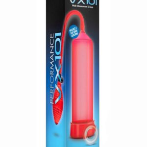 Performance VX101 Male Enhancement Penis Pump 9.5in - Red