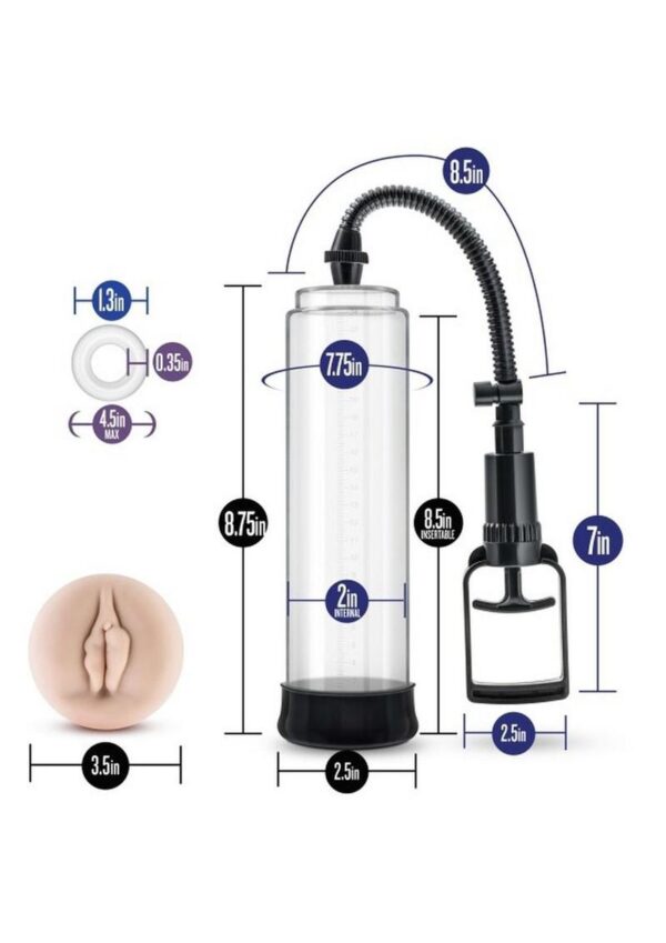 Performance VX4 Male Enhancement Penis Pump System 10in - Clear - Image 4