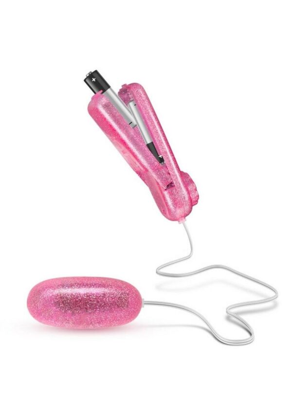 B Yours Glitter Power Bullet Vibrator with Remote Control - Pink - Image 3