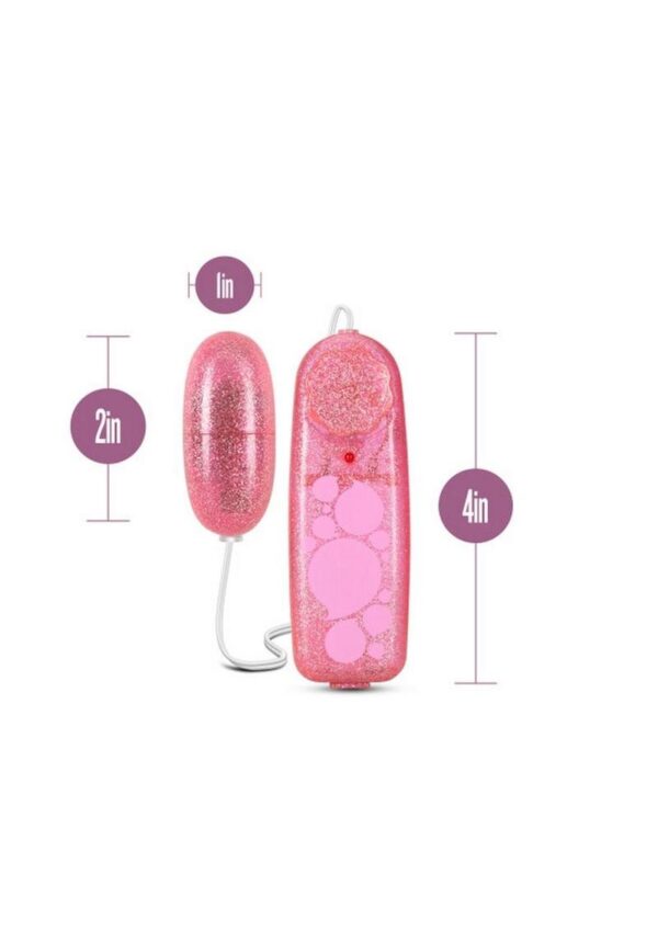 B Yours Glitter Power Bullet Vibrator with Remote Control - Pink - Image 4