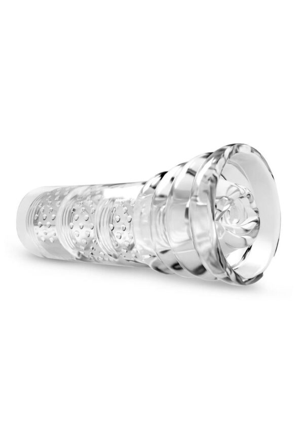 M For Men Soft and Wet All Nighter Glow In The Dark Self Lubricating Stroker - Clear - Image 3