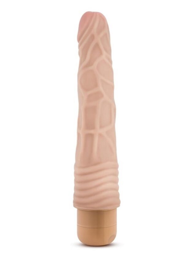Dr. Skin Silver Collection Cock Vibe 2 Vibrating Dildo 9in - Vanilla - Image 3