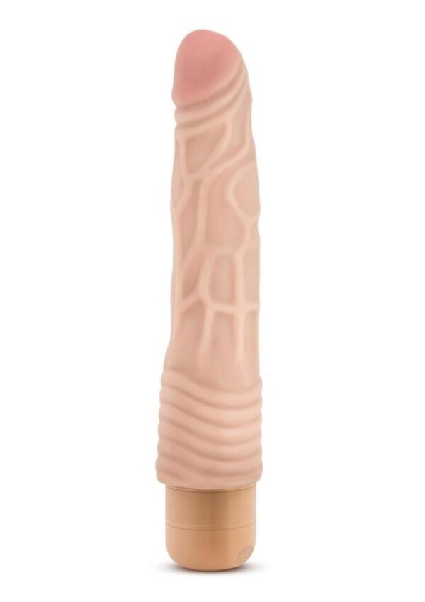 Dr. Skin Silver Collection Cock Vibe 2 Vibrating Dildo 9in - Vanilla - Image 4