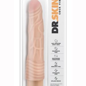 Dr. Skin Silver Collection Cock Vibe 2 Vibrating Dildo 9in - Vanilla