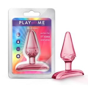 Play with Me Jolly Plug Butt Plug - Pink