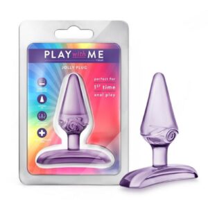 Play with Me Jolly Plug Butt Plug - Purple