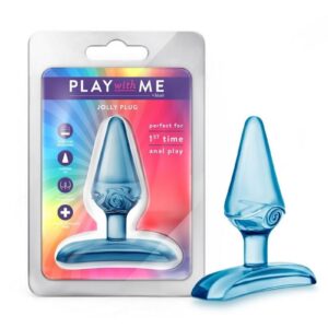 Play with Me Jolly Plug Butt Plug - Blue