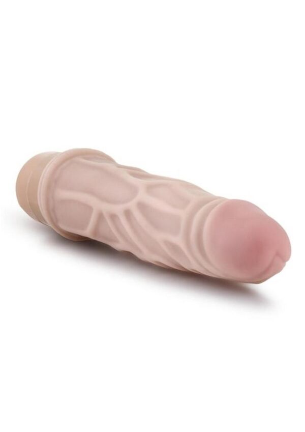 Dr. Skin Silver Collection Cock Vibe 3 Vibrating Dildo 7.25in - Vanilla - Image 4