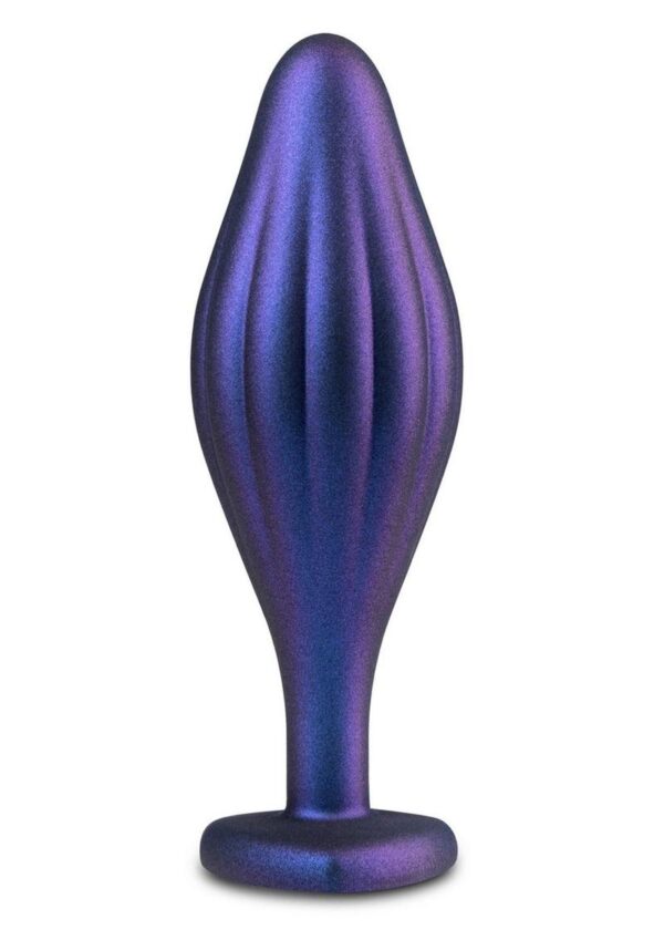 Anal Adventures Matrix Wavy Bling Silicone Plug - Sapphire Blue - Image 2