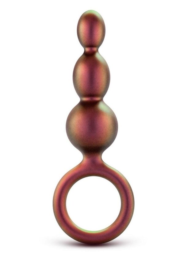 Anal Adventures Matrix Beaded Loop Silicone Plug - Copper - Image 2