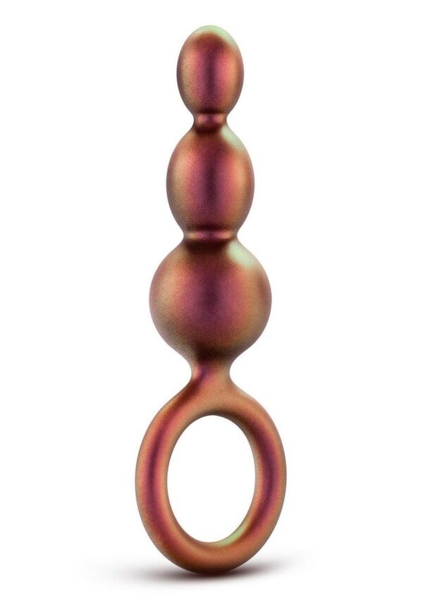 Anal Adventures Matrix Beaded Loop Silicone Plug - Copper - Image 3