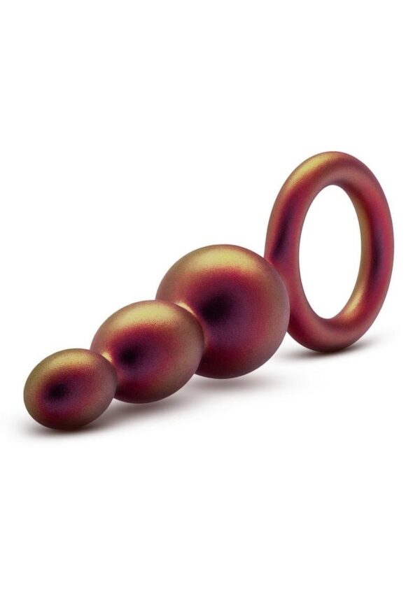 Anal Adventures Matrix Beaded Loop Silicone Plug - Copper - Image 4