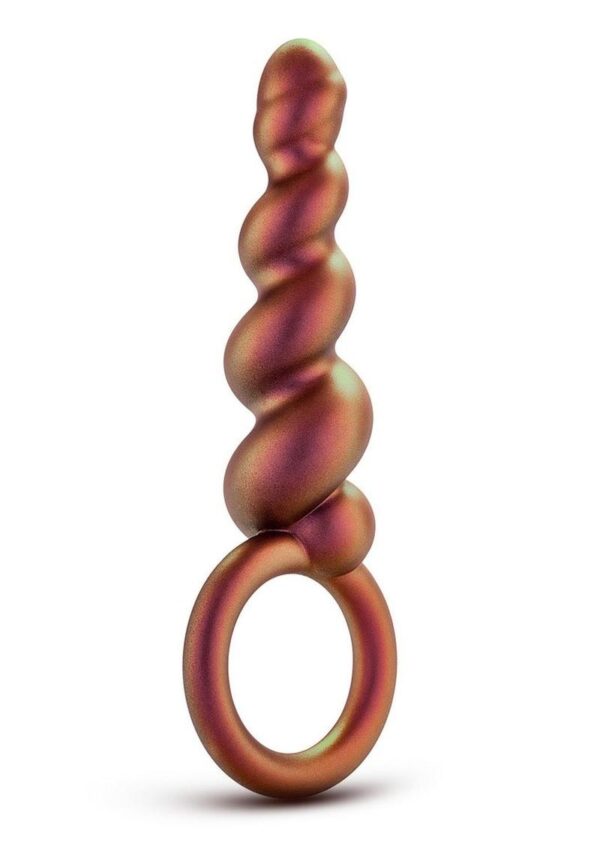 Anal Adventures Matrix Spiral Loop Silicone Plug - Copper - Image 2