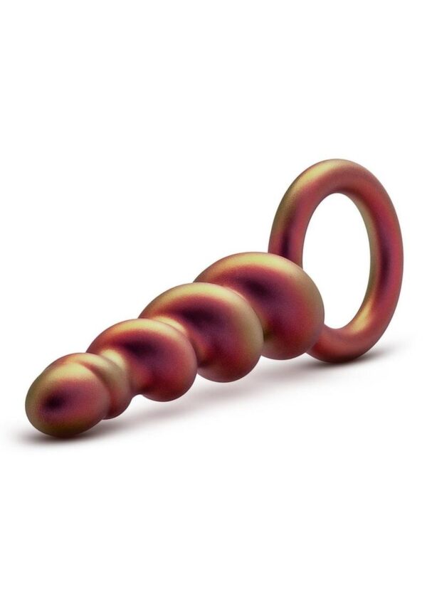 Anal Adventures Matrix Spiral Loop Silicone Plug - Copper - Image 3