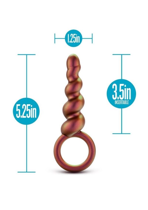 Anal Adventures Matrix Spiral Loop Silicone Plug - Copper - Image 4