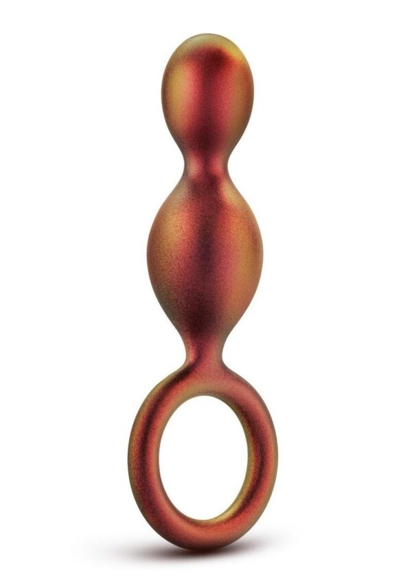 Anal Adventures Matrix Duo Loop Silicone Plug - Copper - Image 2