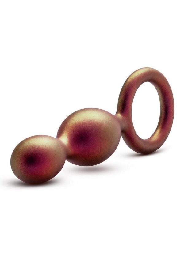 Anal Adventures Matrix Duo Loop Silicone Plug - Copper - Image 3
