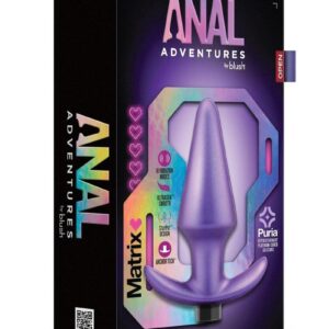 Anal Adventures Matrix Interstellar Plug Rechargeable Silicone Anal Plug - Astro Violet